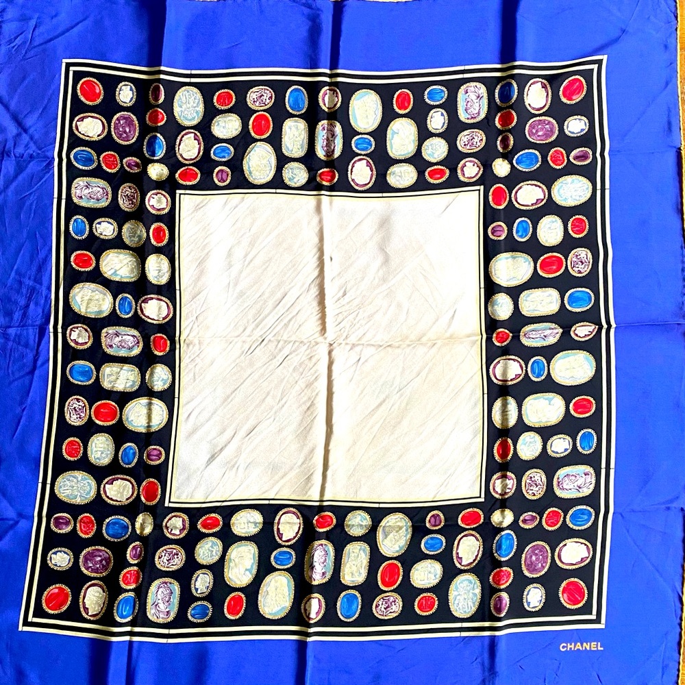 Chanel silk scarf